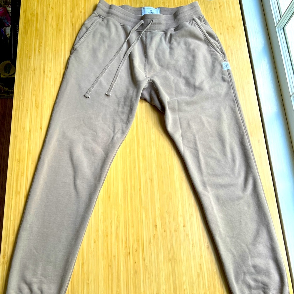 Reigning Champ Midweight Terry Slim Sweatpant, color Silt, size Medium (32/32)